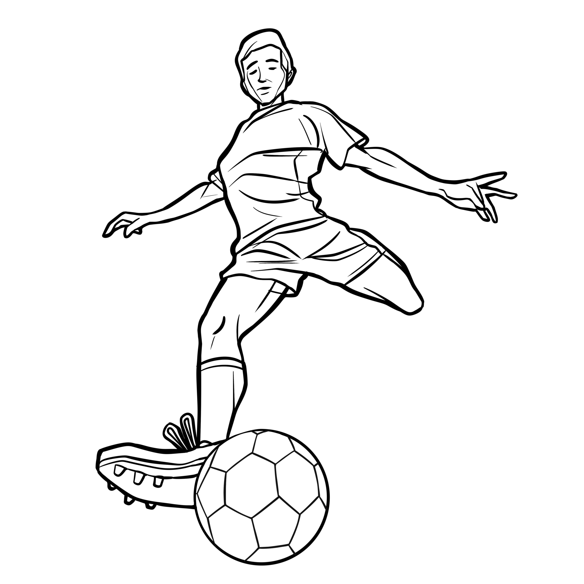 Soccer player sunning shooting ball 46859087 png