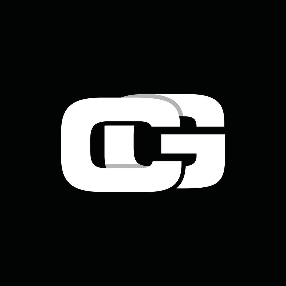 Monogram CG Simple Modern Creative Icon Business Logo vector