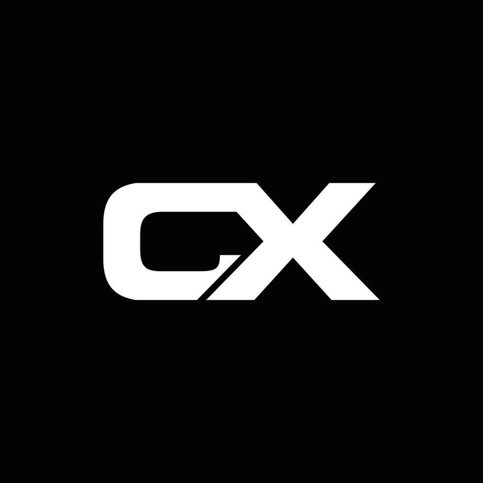 Initial CX Simple Modern Business Icon Design Logo Template vector