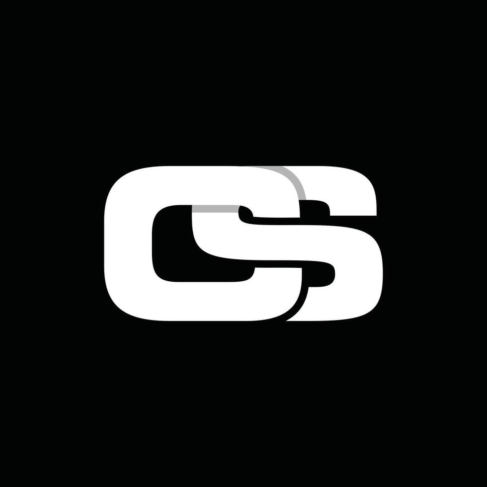 Letter CS Or SC Monogram Simple Icon Business Creative Design Template Logo vector