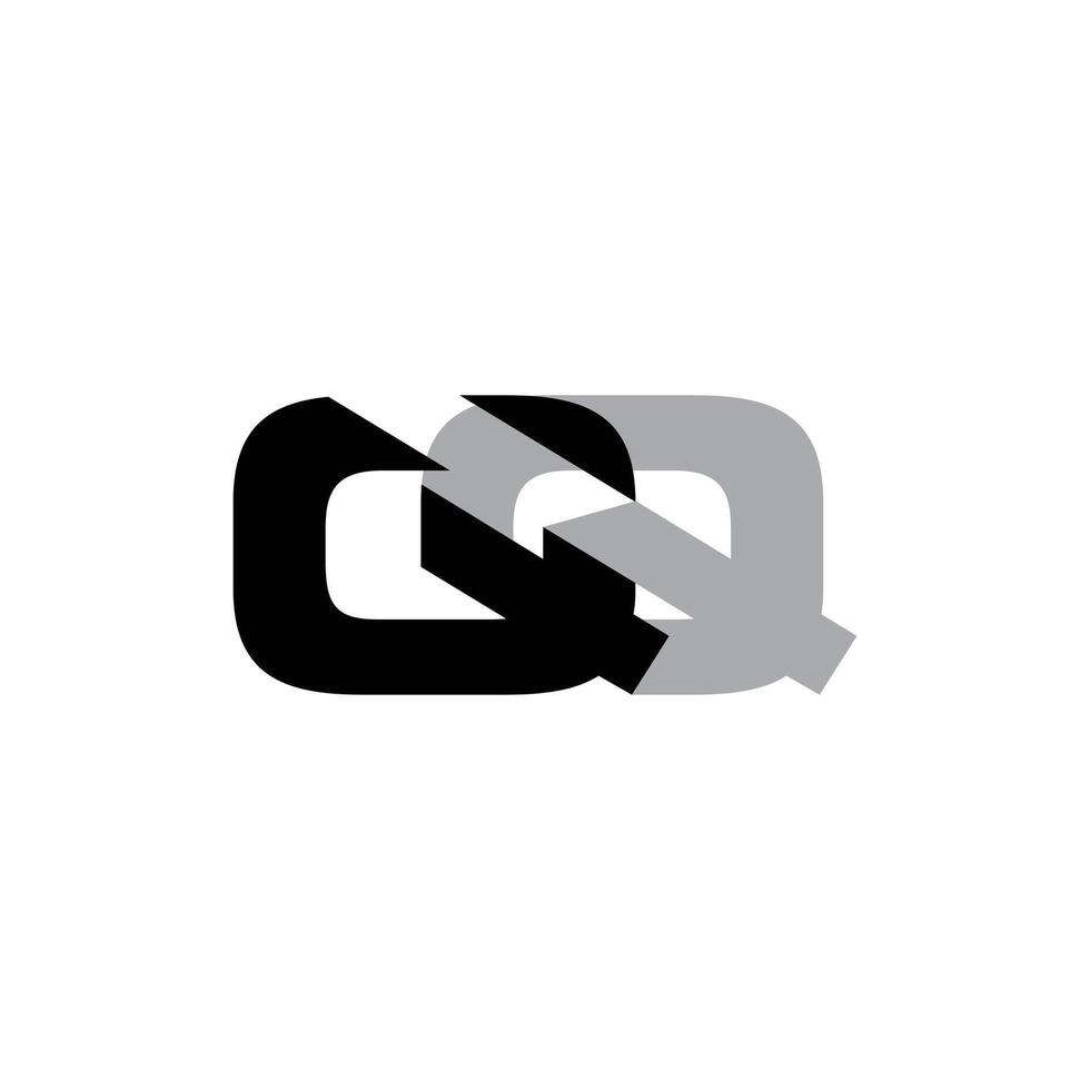 Letter QQ Geometric Simple Modern Business Icon Logo Design Template vector
