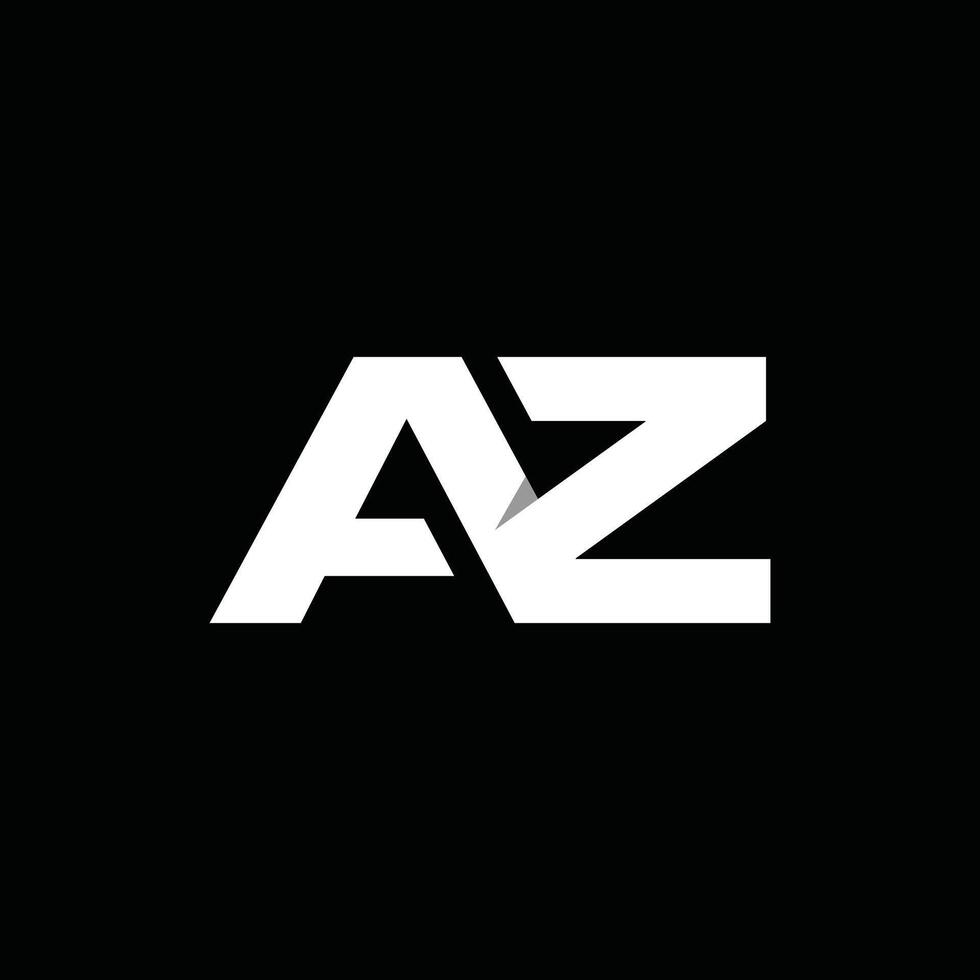 Initial AZ Simple Geometric Business Design Template Logo vector