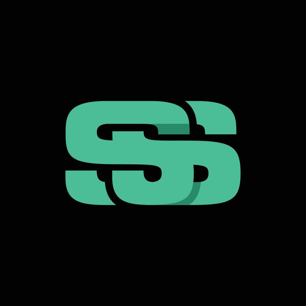 Initial SS Simple Modern Business Icon Design Logo vector