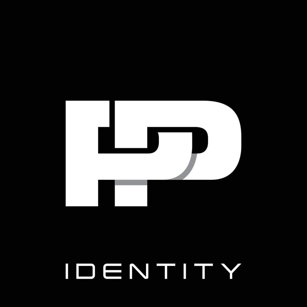 Letter PP Geometric Modern Simple Icon Business Logo vector