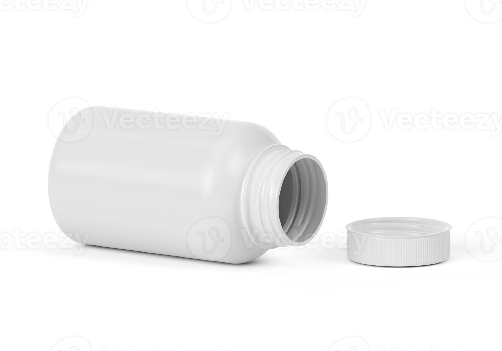 Blank plastic pill bottle, transparent background 46859347 PNG