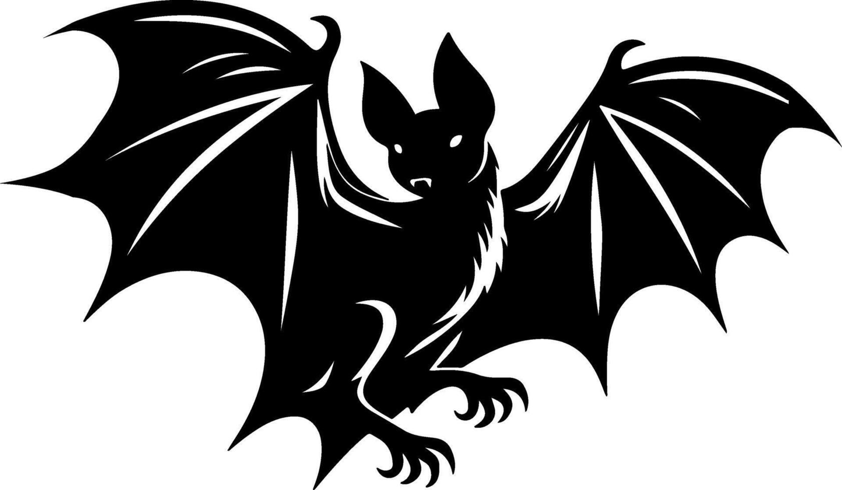 Art and illustration of a bat silhouette image vector