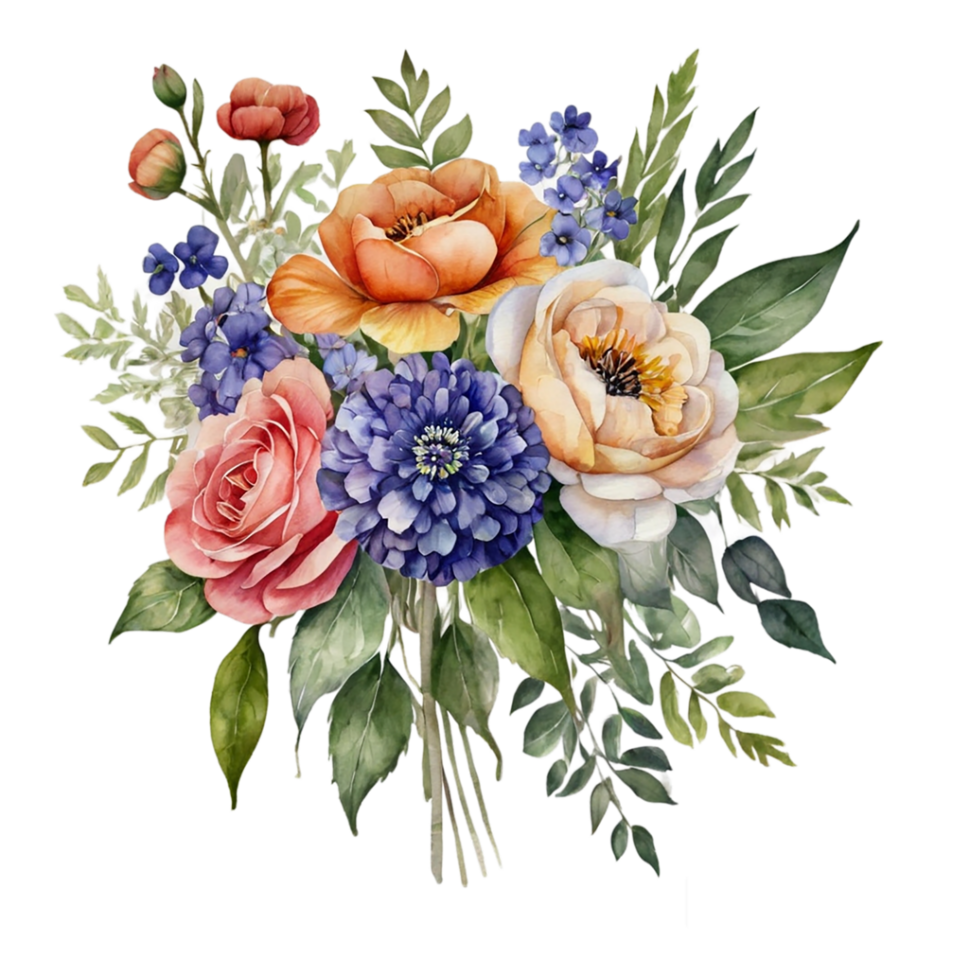 Watercolor Flower Bouquet png