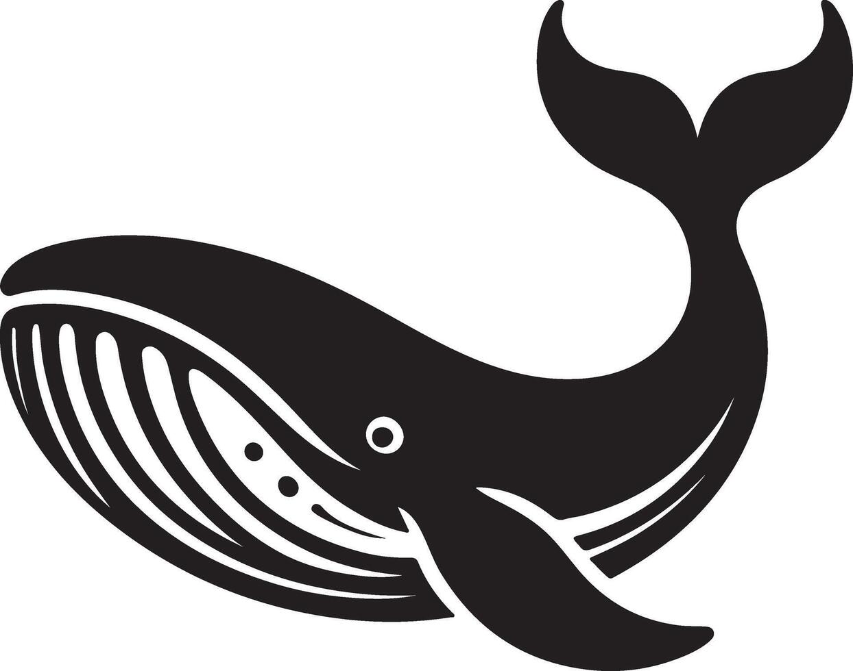 whale silhouette illustration vector