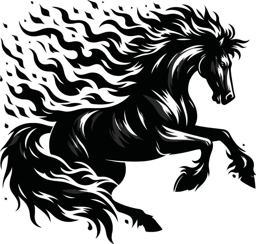 Downloadable Horse Face Illustration vector