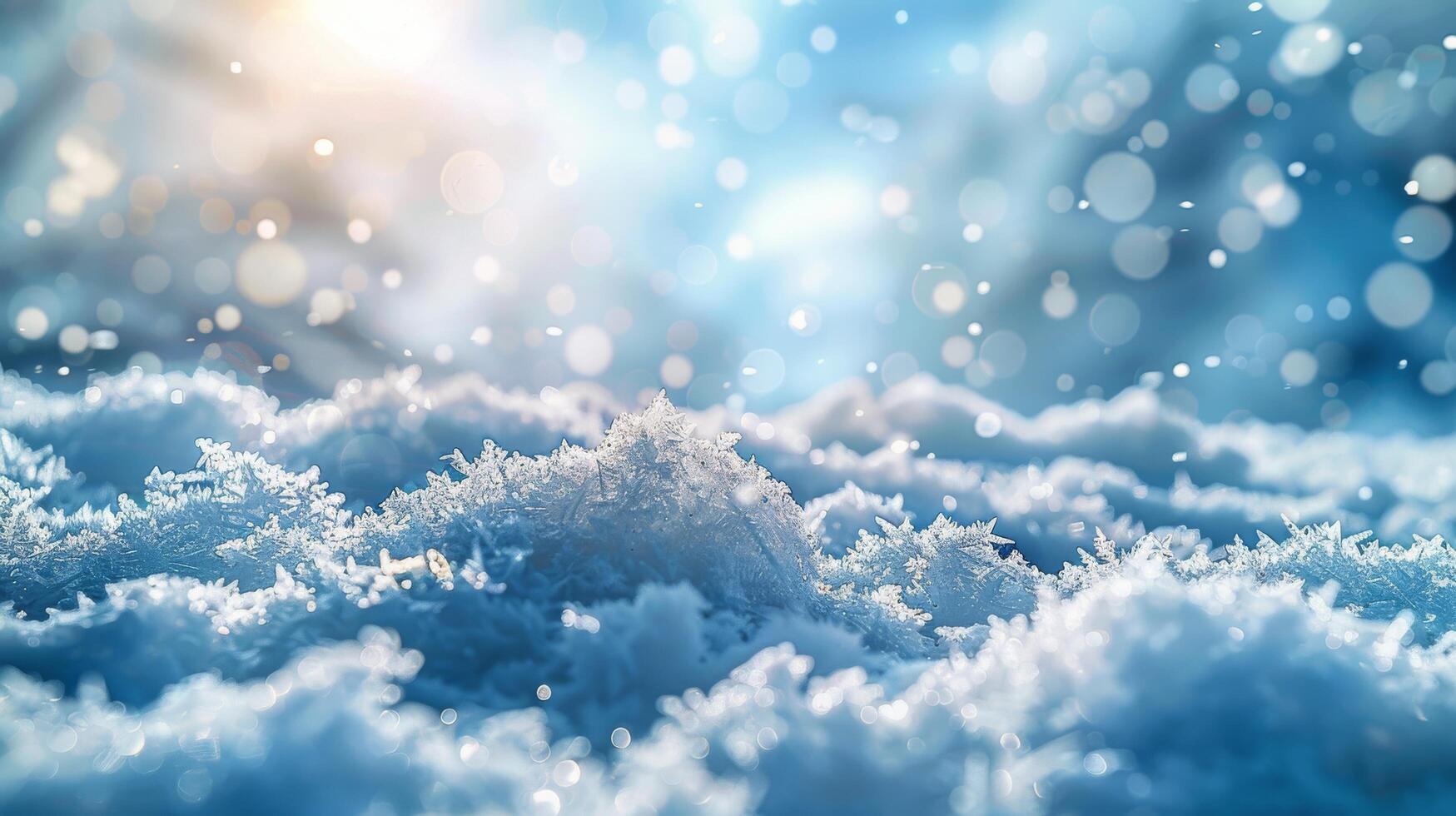 Snow-Covered Ground With Trees photo
