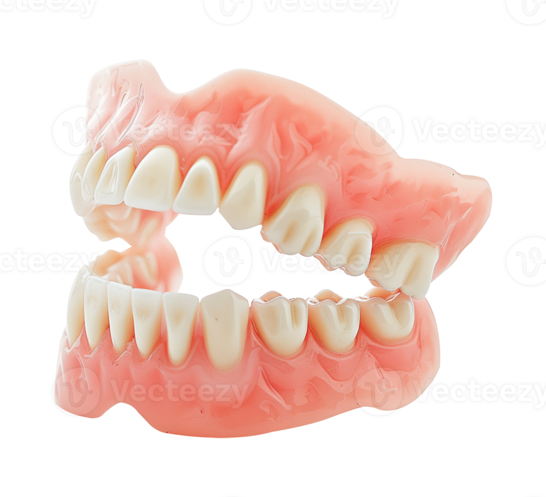 Dentures Isolated on Transparent Background png