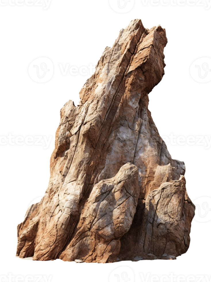 Spike Rock Formation Set Isolated on Transparent Background png
