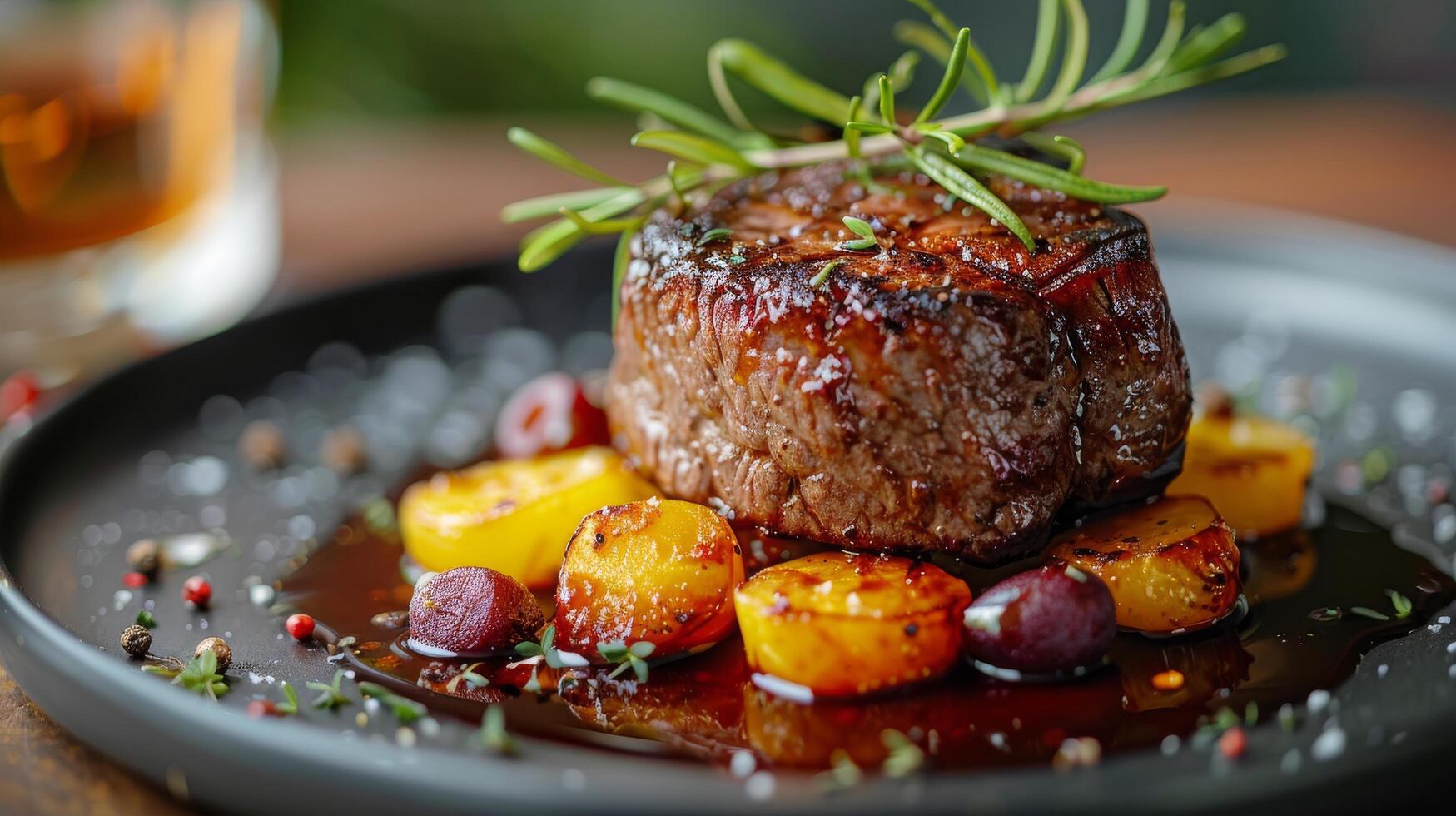 Plate of Food With Meat and Vegetables photo