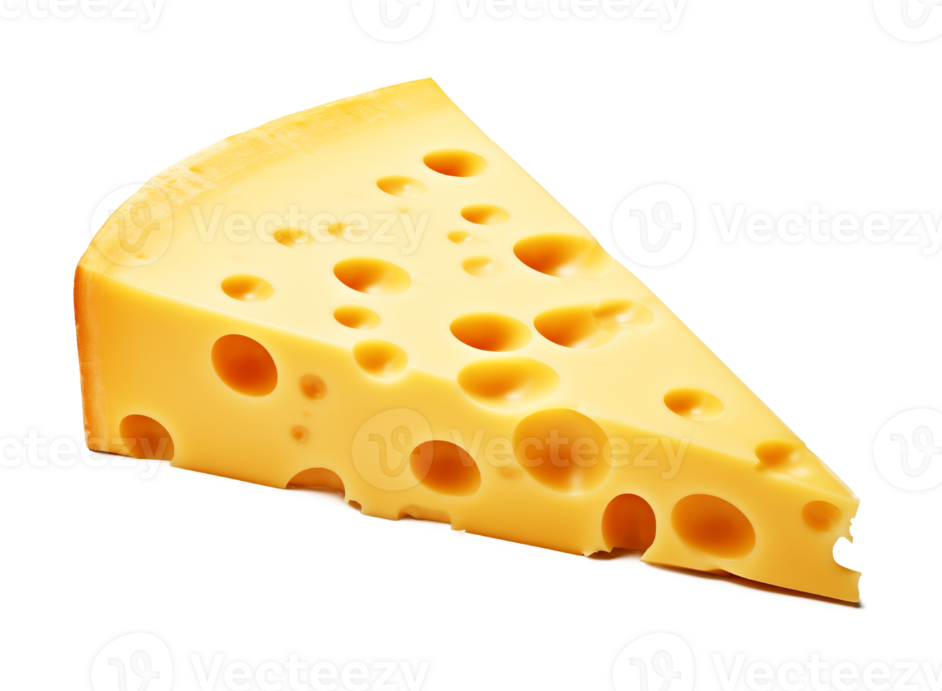 Swiss Cheese Isolated on Transparent Background png
