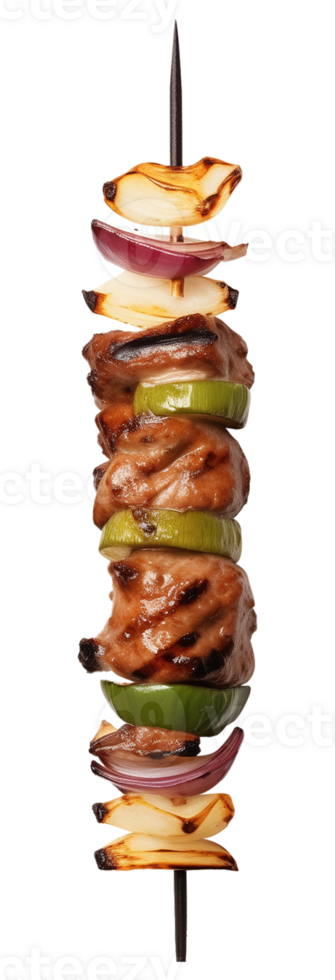 Kebab Barbecue Skewer Isolated on Transparent Background png