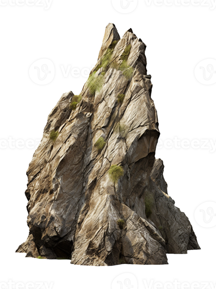 Spike Rock Formation Isolated on Transparent Background png