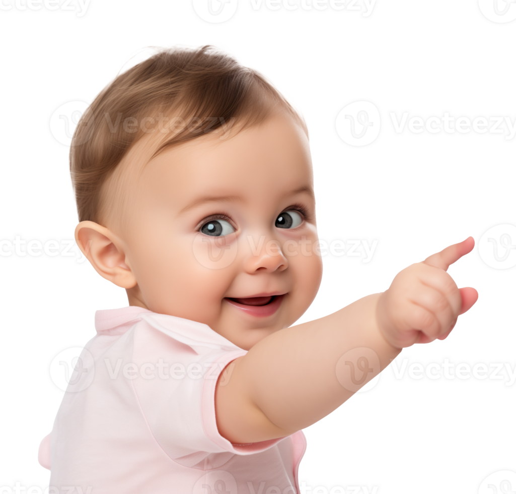 Baby Hand Pointing Isolated on Transparent Background png