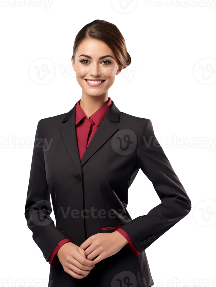 Stewardess Flight Attendant Isolated on Transparent Background png