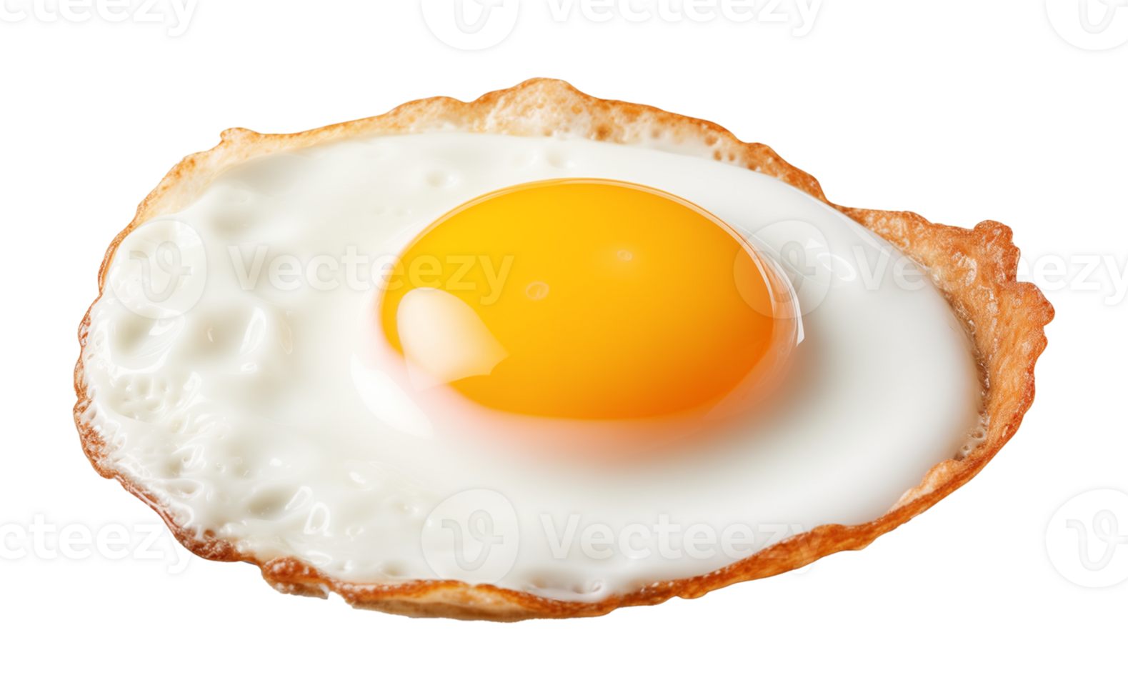 Sunny Side Up Egg Isolated on Transparent Background png