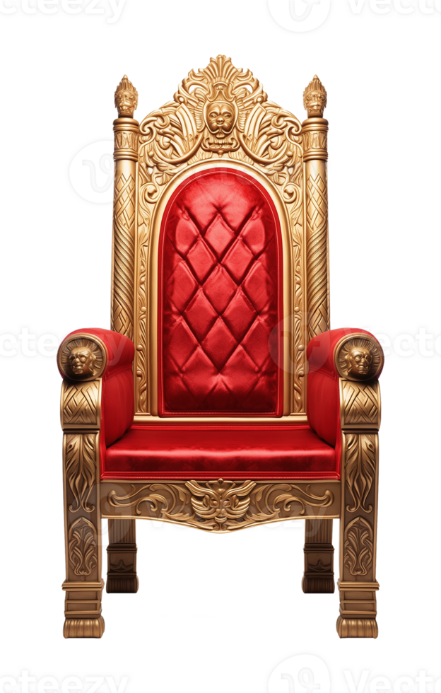 Throne Chair Isolated on Transparent Background png