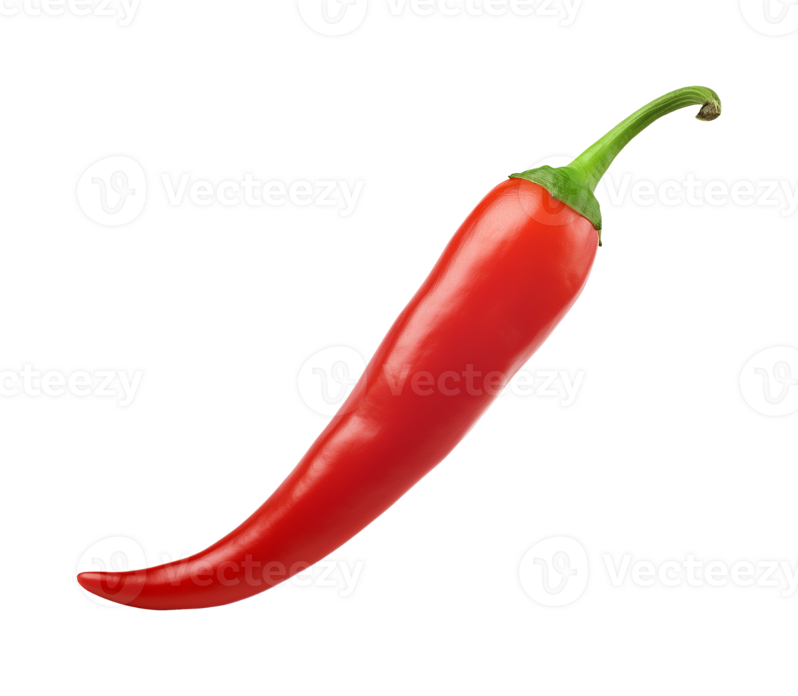 Red Chili Pepper Isolated on Transparent Background png