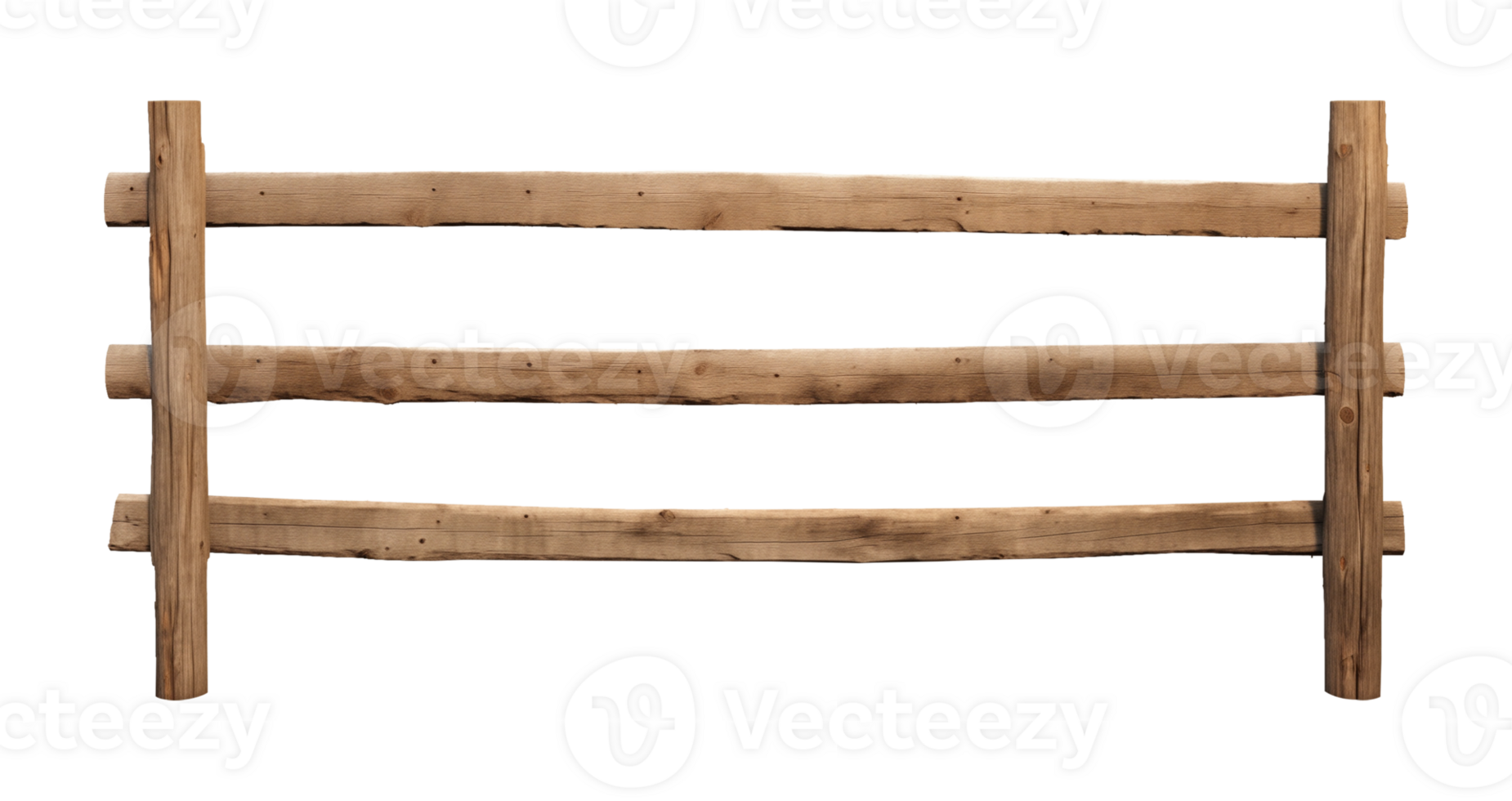 Ranch Wood Fence Isolated on Transparent Background png