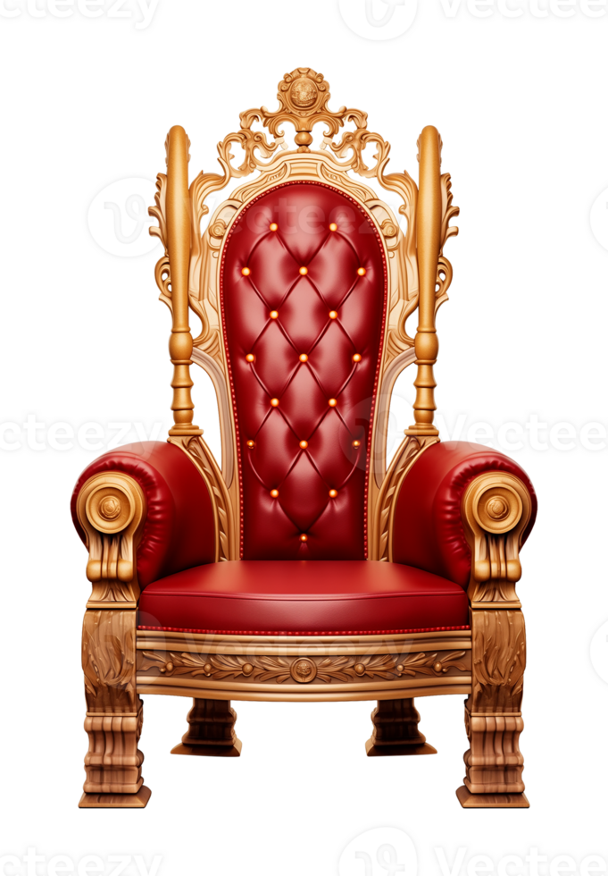 Throne Chair Isolated on Transparent Background png