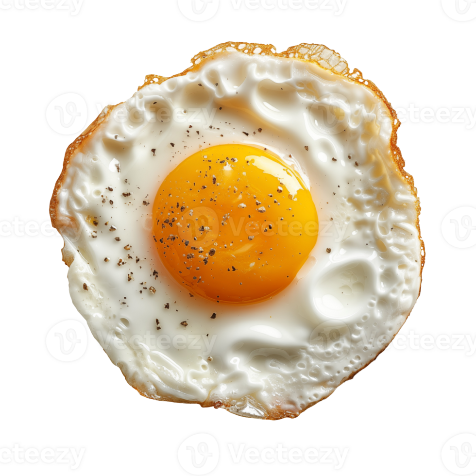 Fried Eggs on isolated background, Perfectly Fried Eggs, A Visual Delight png