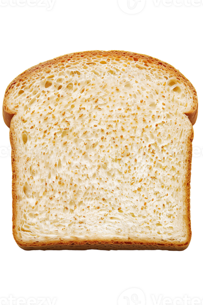 slice of bread on isolated background,Close-up of Whole Grain Bread Slices png