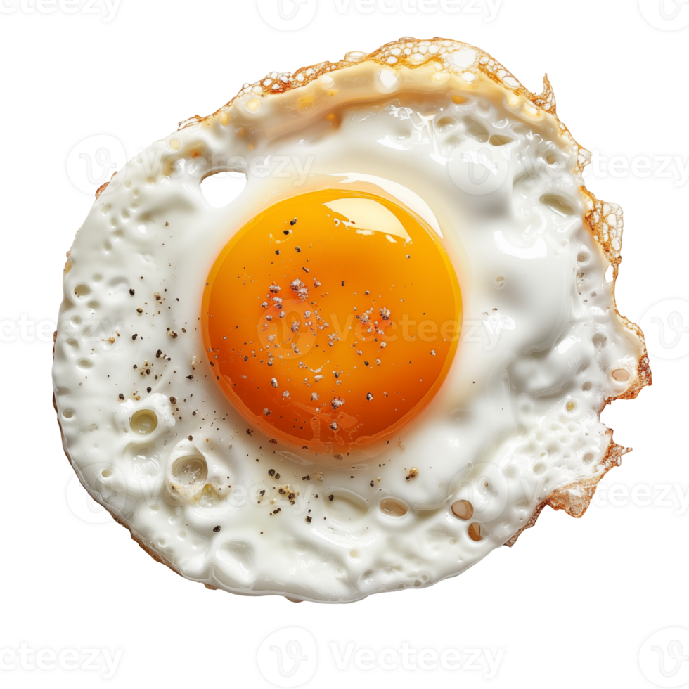 Fried Eggs on isolated background, Perfectly Fried Eggs, A Visual Delight png