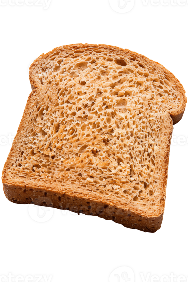 slice of bread on isolated background,Close-up of Whole Grain Bread Slices png