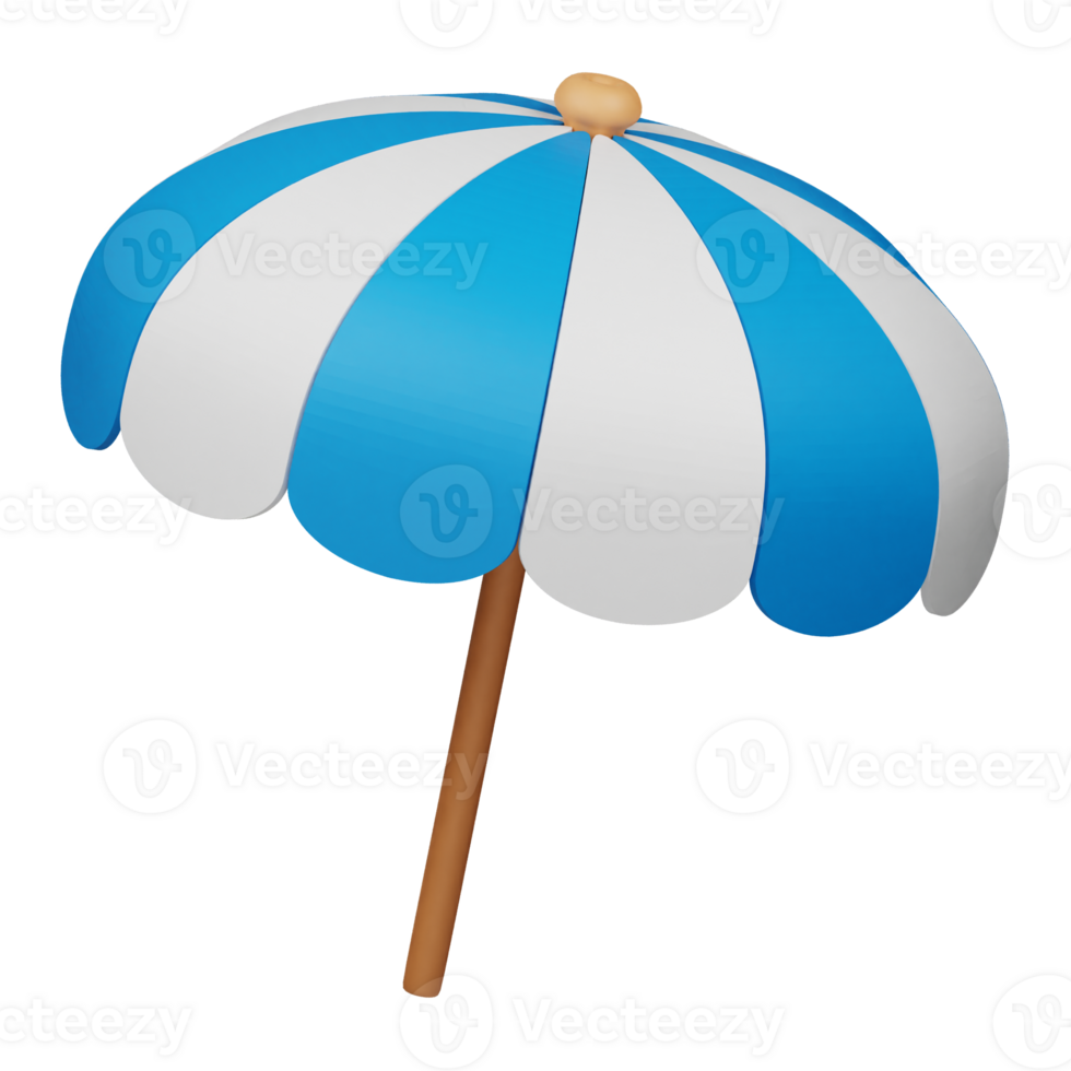 beach umbrella 3d icon png