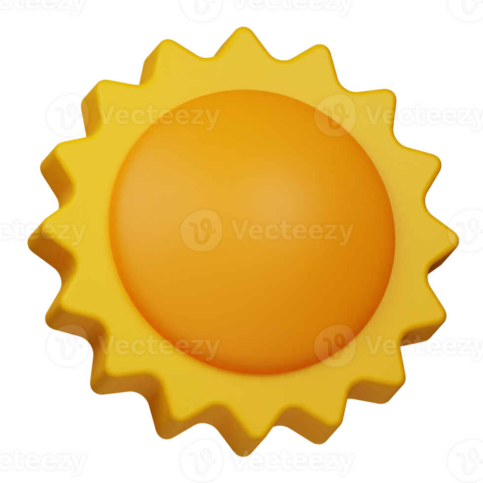 sun 3d icon png