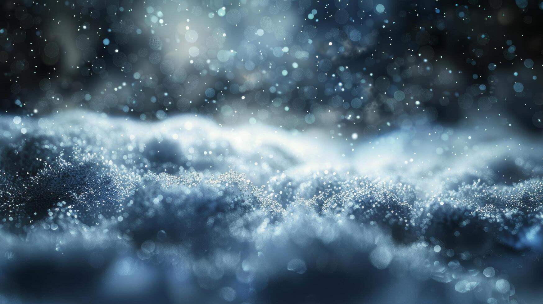 Close Up of Snow Covered Ground photo