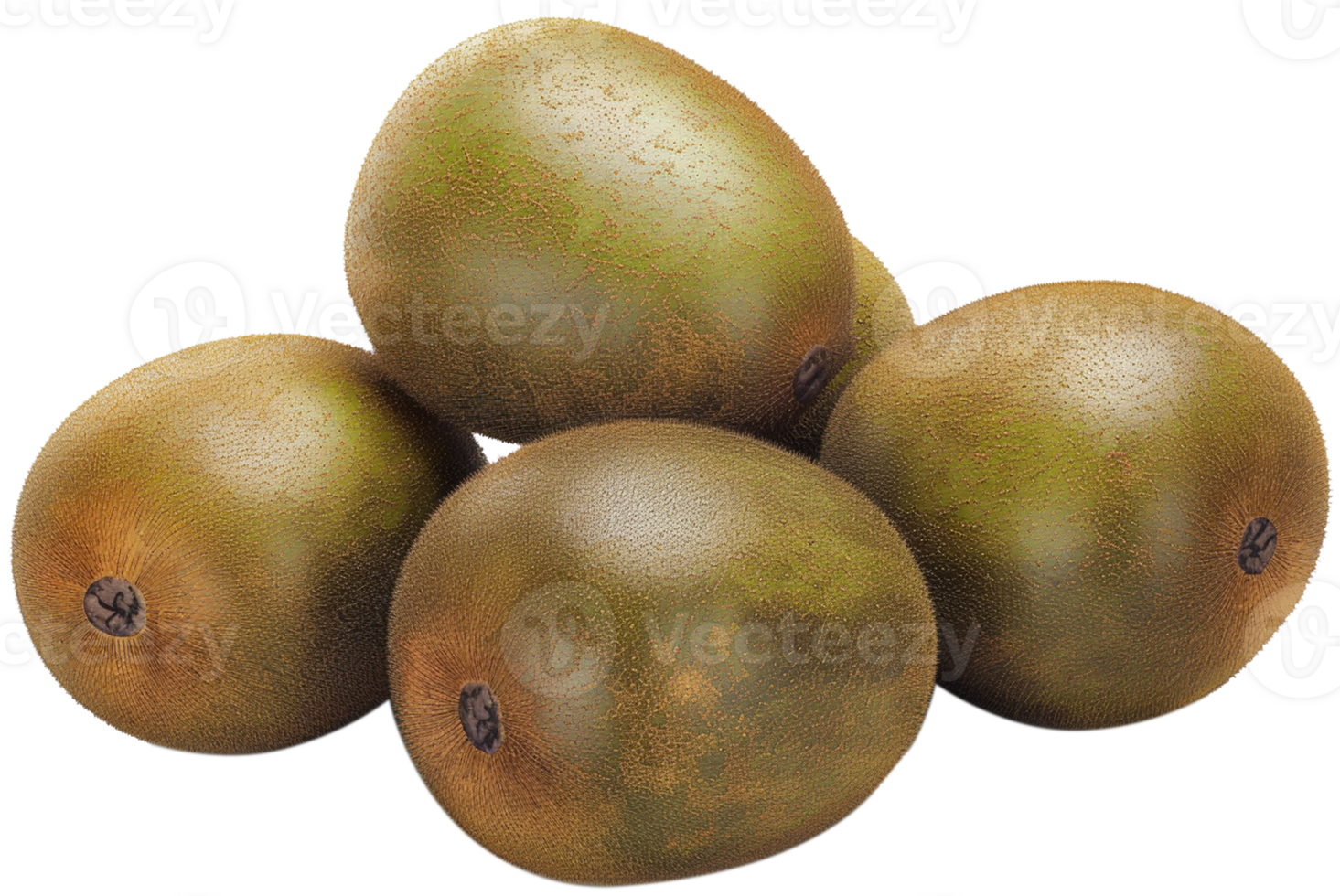 fresh group of kiwi Isolated on a Transparent Background png