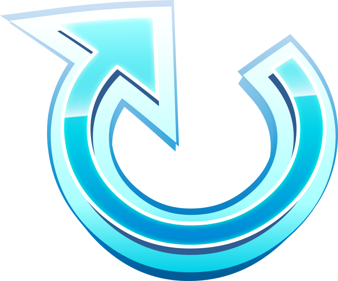 Curved Arrow Clipart Element png
