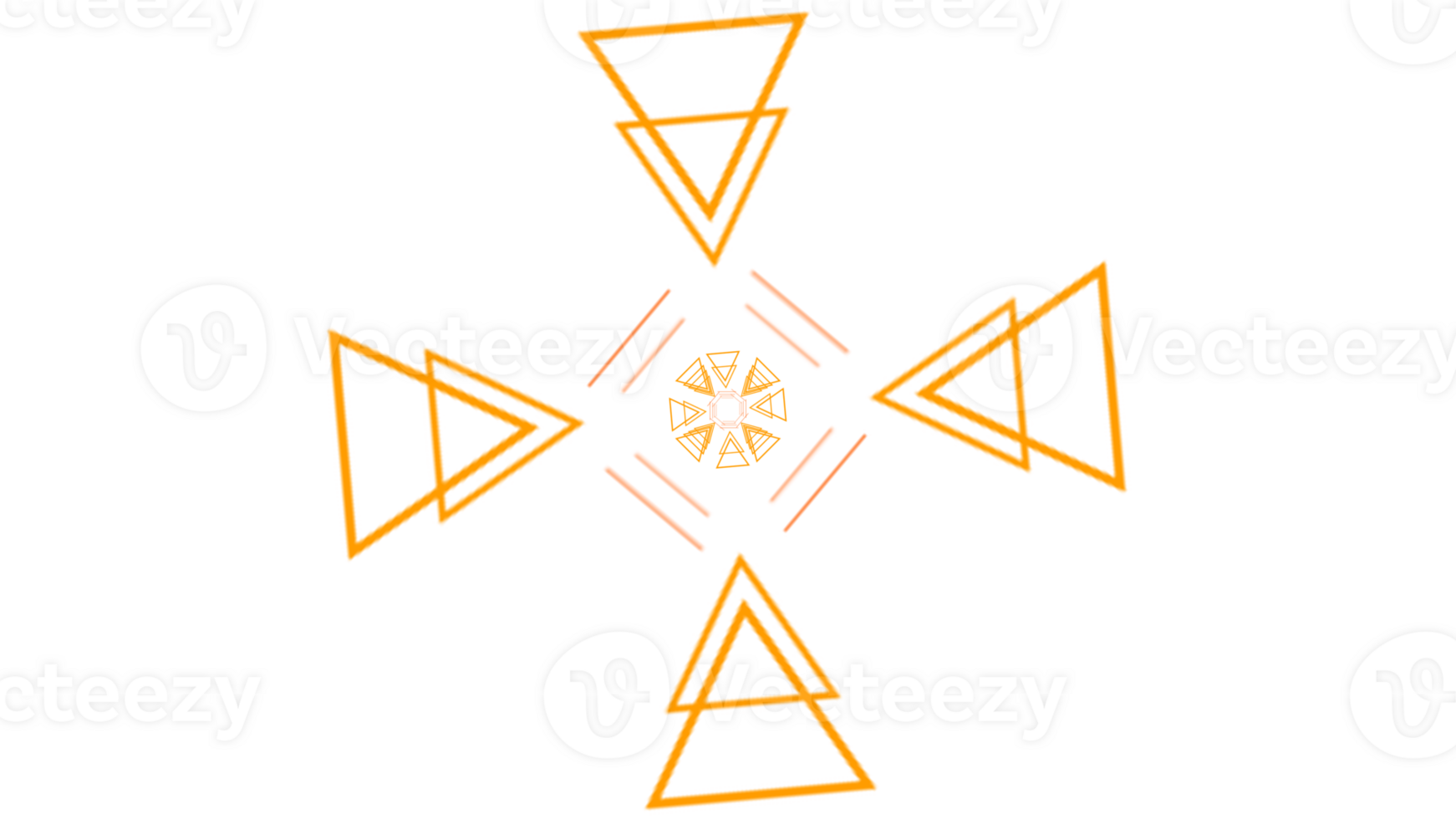 a triangle with a cross in the middle of it png