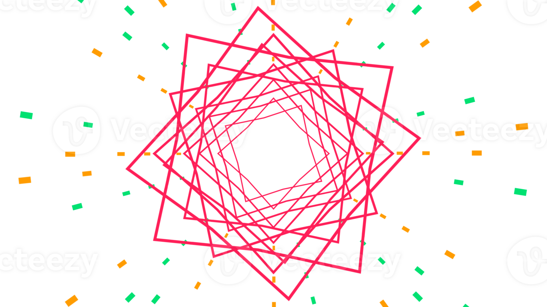 a geometric pattern with red and green squares png
