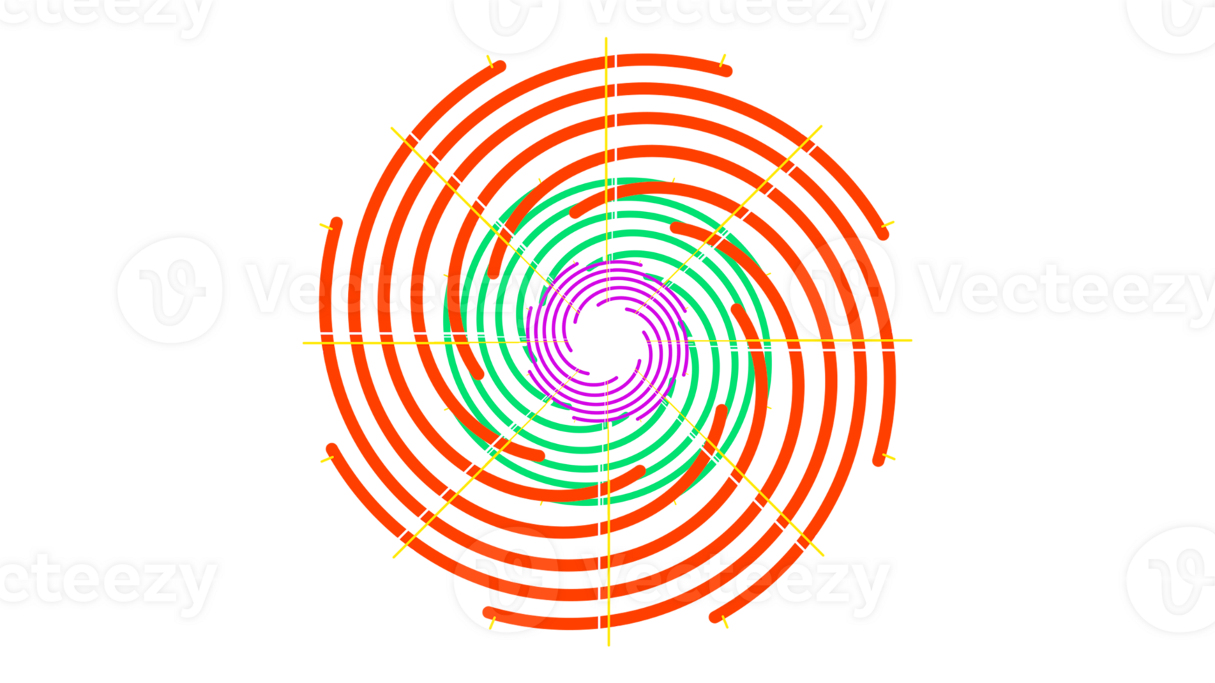 a spiral with a circle in the center png