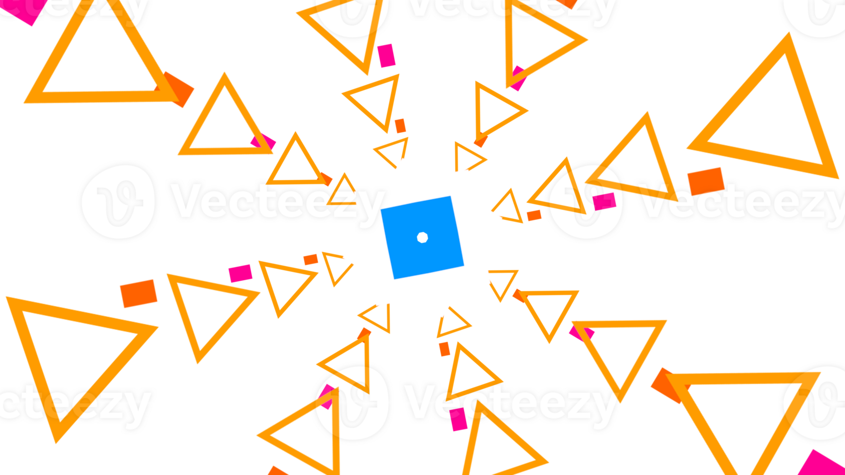 a triangle pattern with a square in the middle png