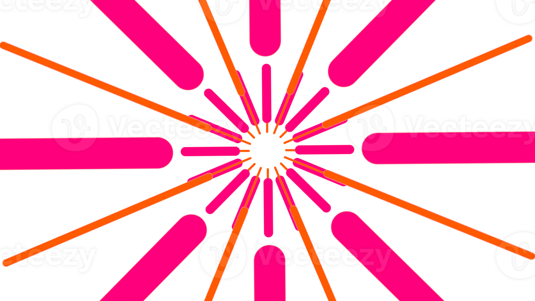 a pink and orange starburst on a transparent background png