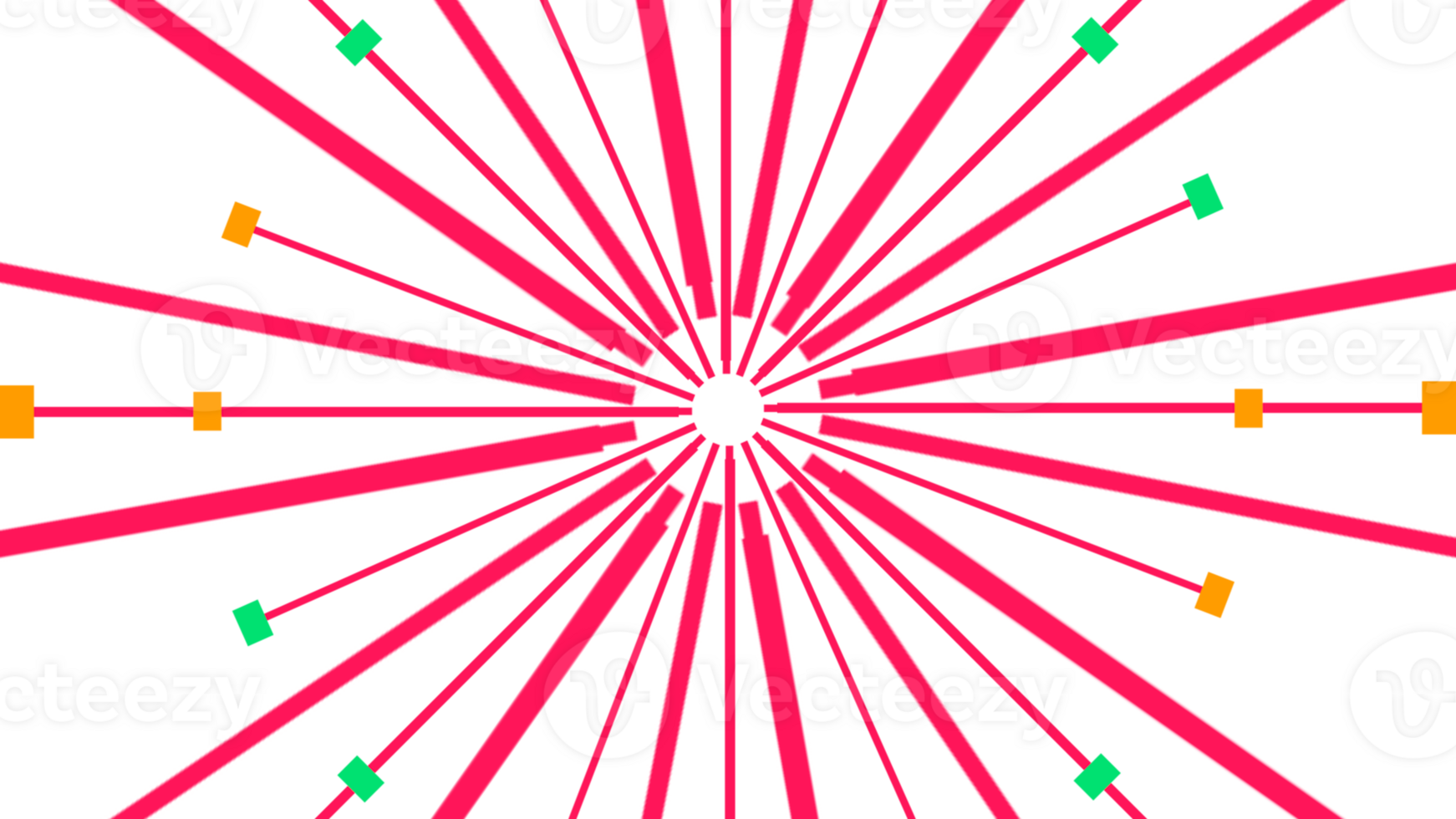 a red and green sunburst with arrows png
