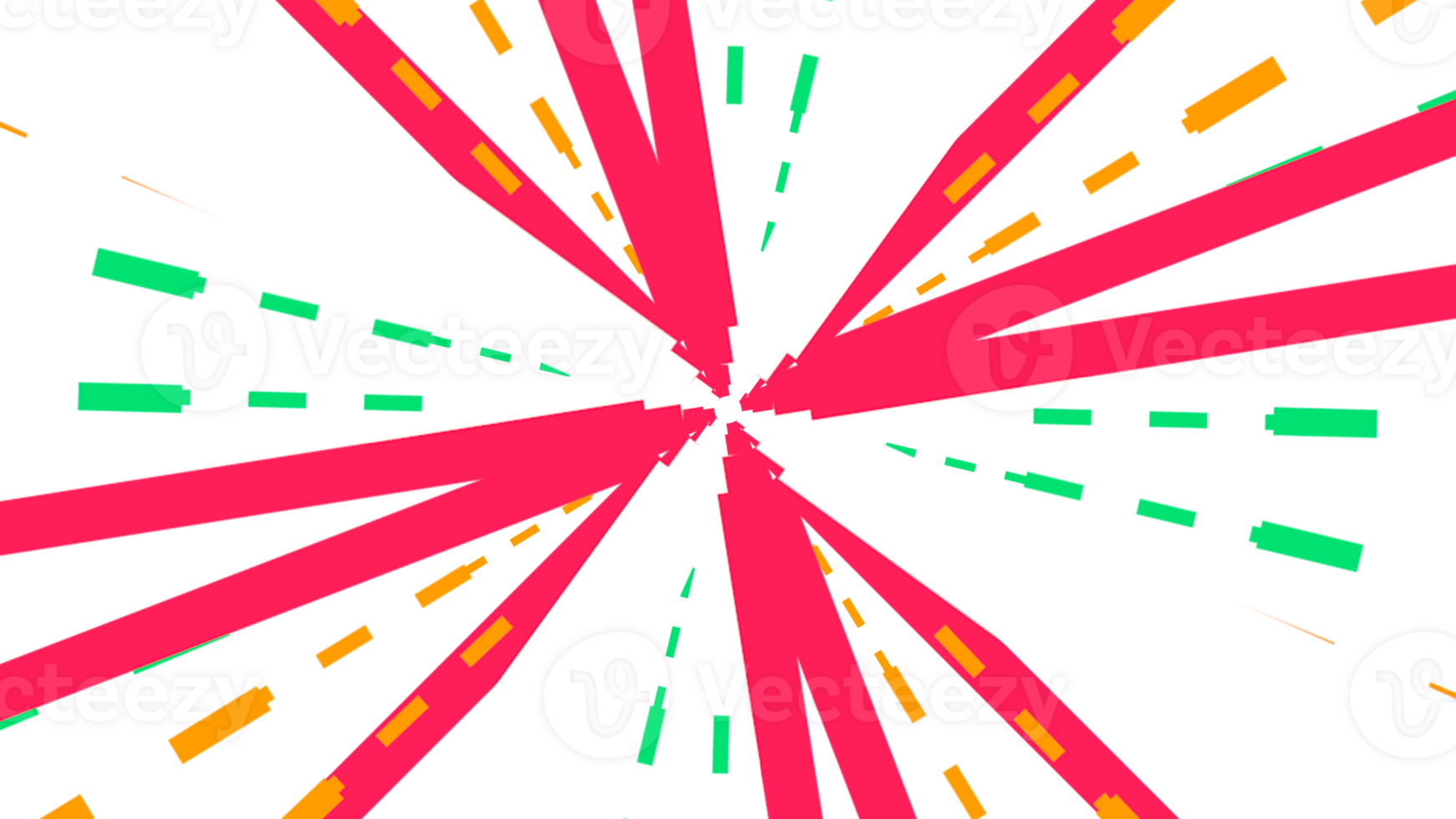 a red and green burst of light on a transparent background png