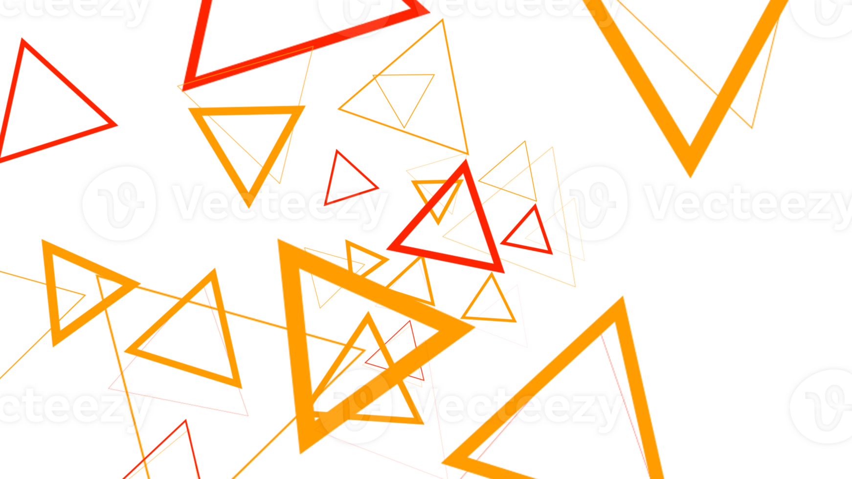 a triangle pattern with orange and red triangles png