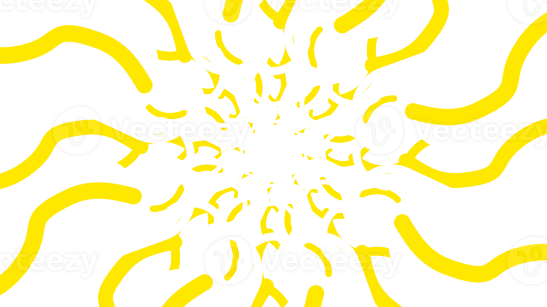 a yellow and white abstract pattern png