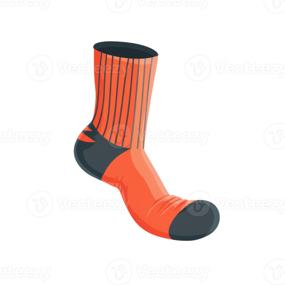 Red and black socks isolated on a transparent background. illustration. png