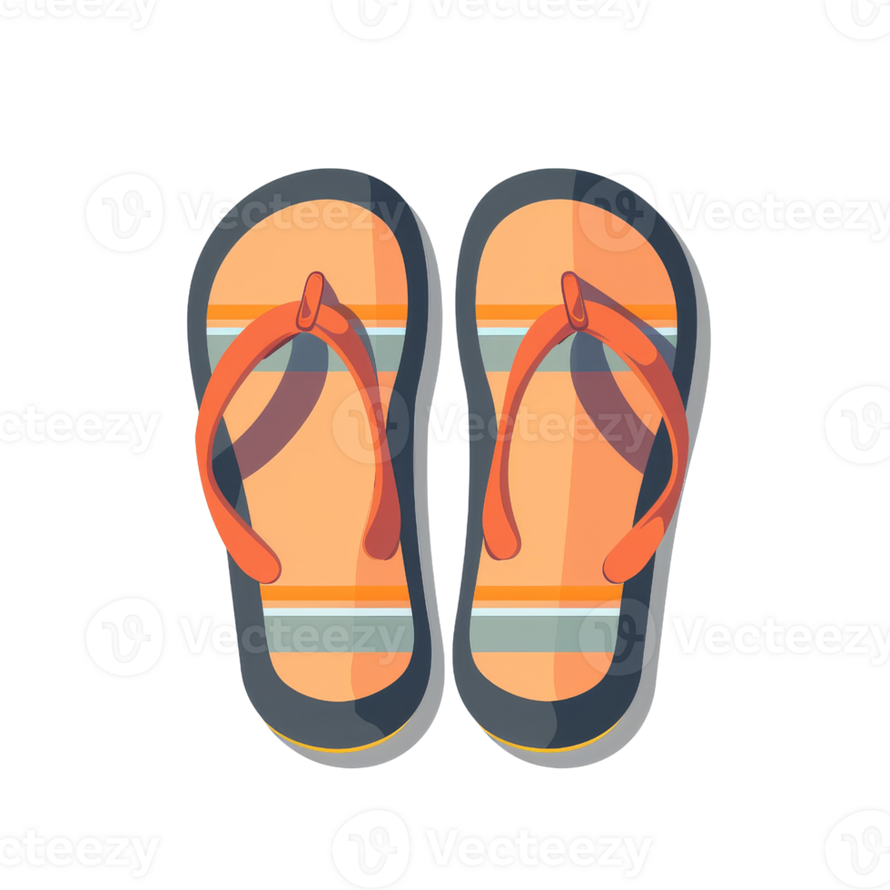 Flip flops icon. illustration isolated on transparent background. png