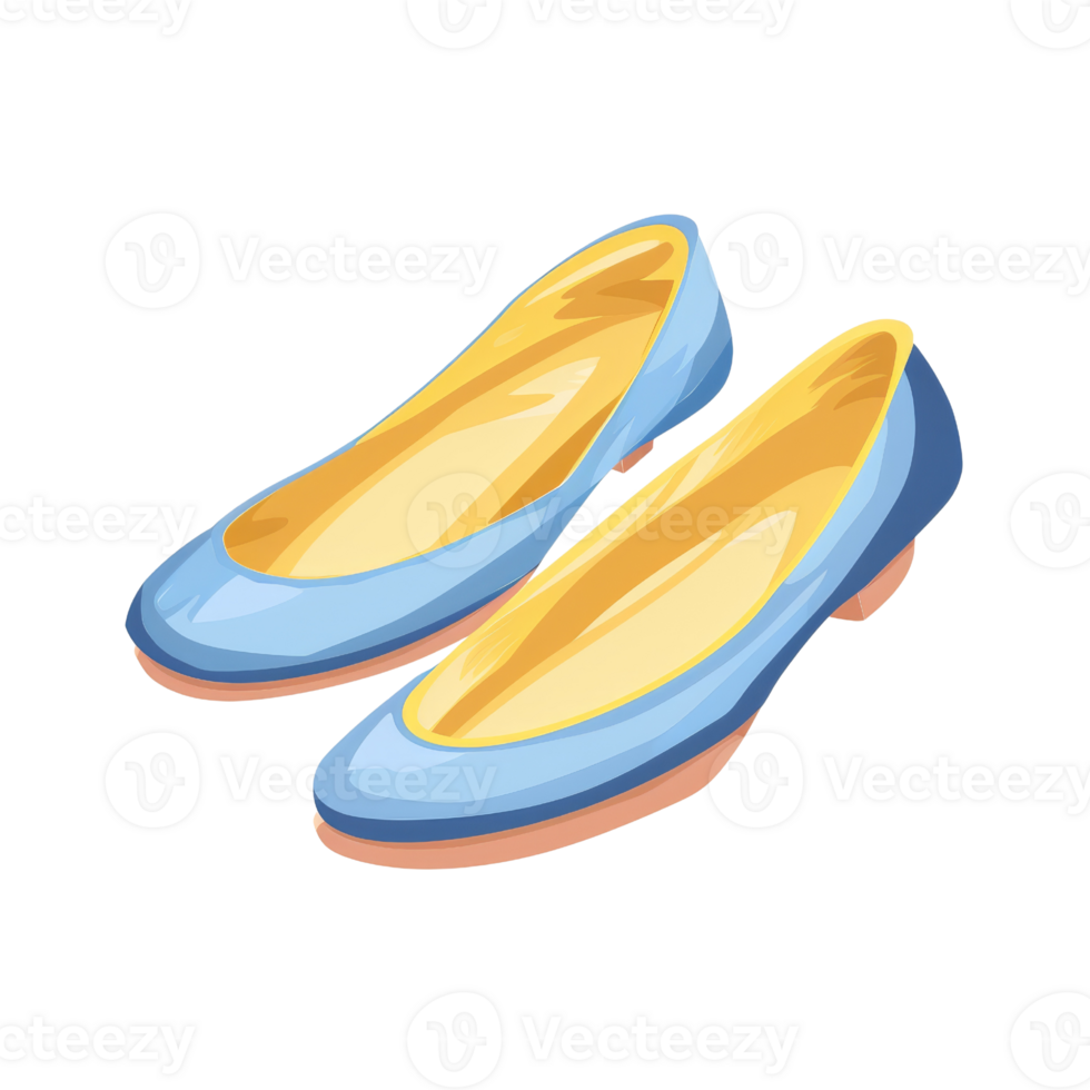 Women's slippers isolated on a transparent background. illustration. png