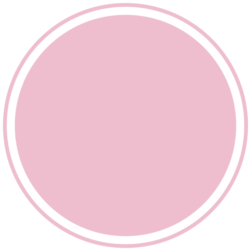 Pink round background for text. Create posts, stories, headlines, highlights. Transparent Clipart png