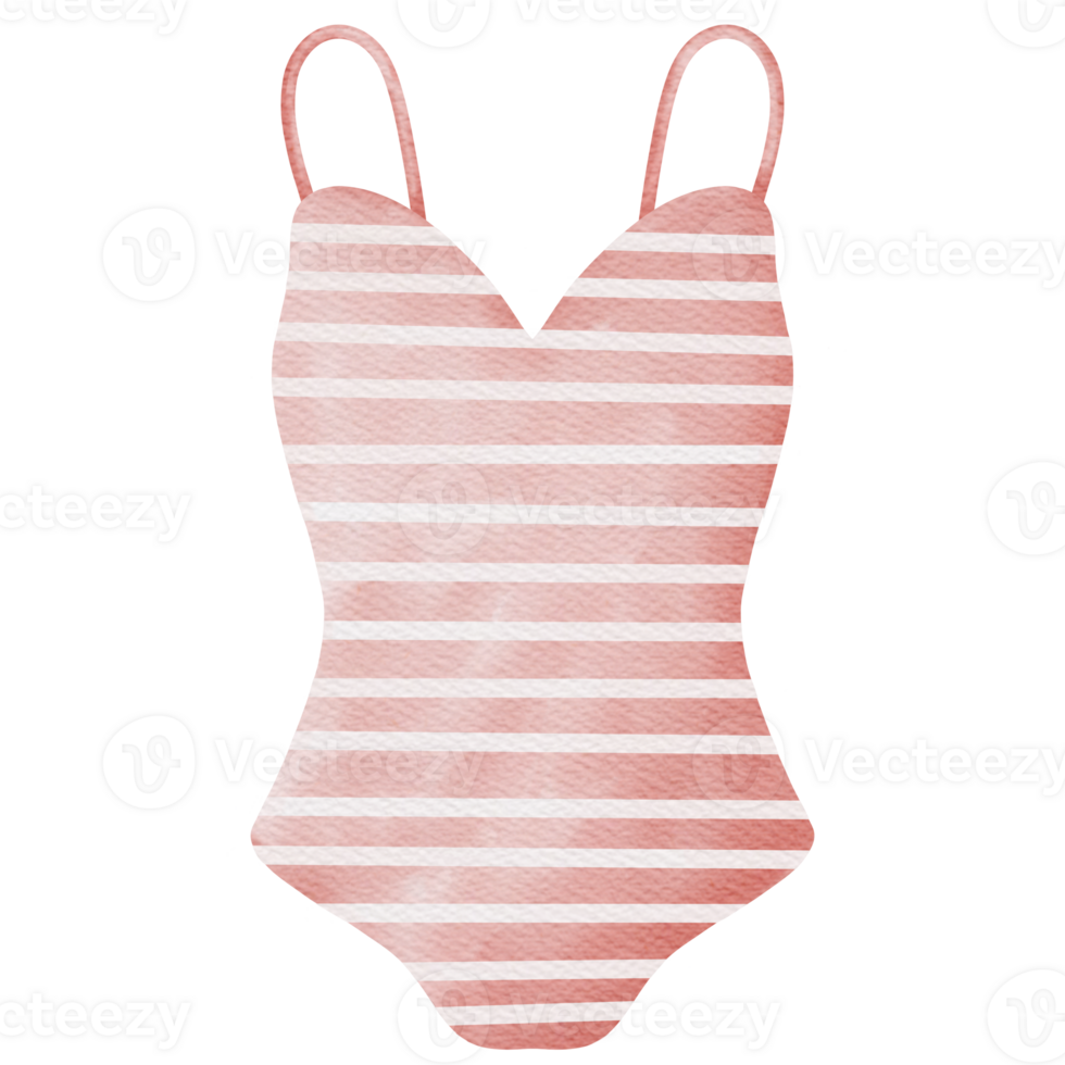 Hand-Painted Watercolor Set Of Images Includes Beach Bag, Flippers, Camera, Cocktail, And Other Summer Clipart png